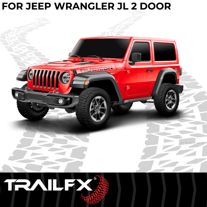 TrailFX Overland Running Boards Black Steel Model ORB004