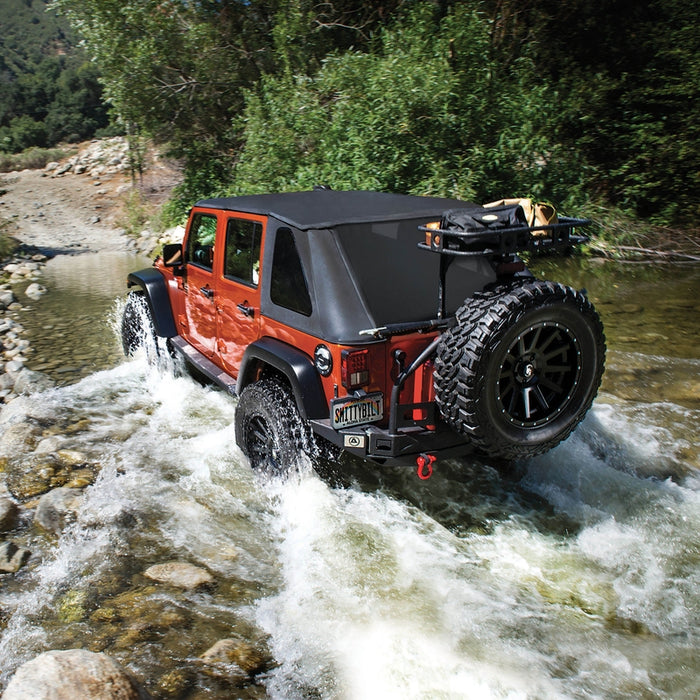 Smittybilt Bowless Combo Top Kit w/ Tinted Windows - Black Diamond (07-18 JK) Model 9073135K