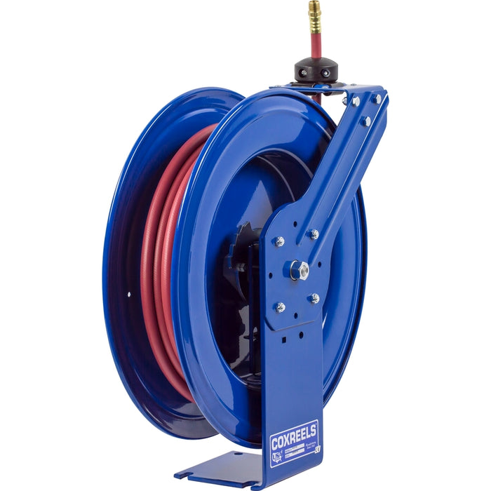 Coxreels SH Series Heavy Duty Spring Driven Hose Reel 1/4 in. x 50 ft. - Hose Included 5000 PSI Model HP-N-150