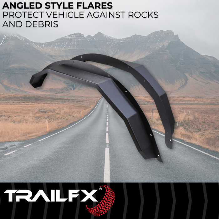 TrailFX Front Angle Tube Fender Flare Model BR007T