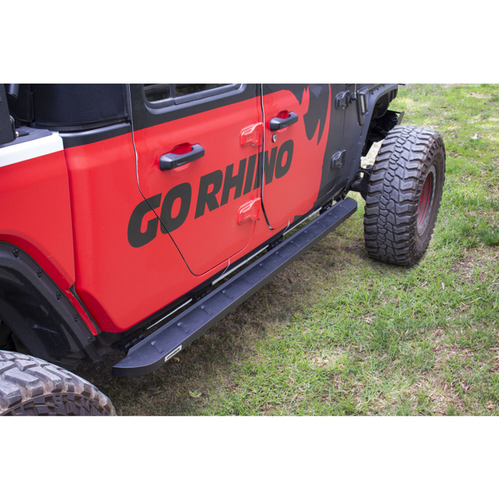 Go Rhino RB10 Slim Line Running Boards with Mounting Brackets Kit Model 63451687SPC