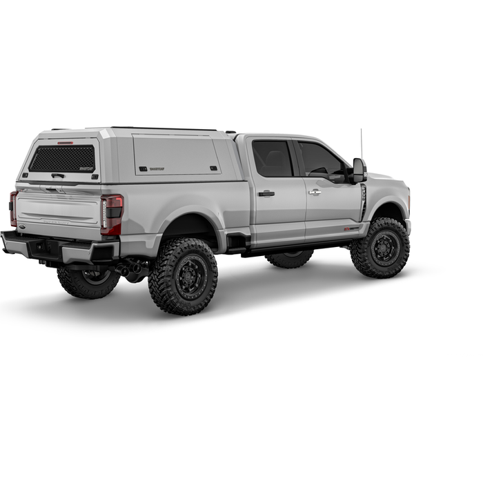 SmartCap OEM White Truck Bed Cap EDGE Commercial Series w/ Vertical Locks Model EC0336-WN