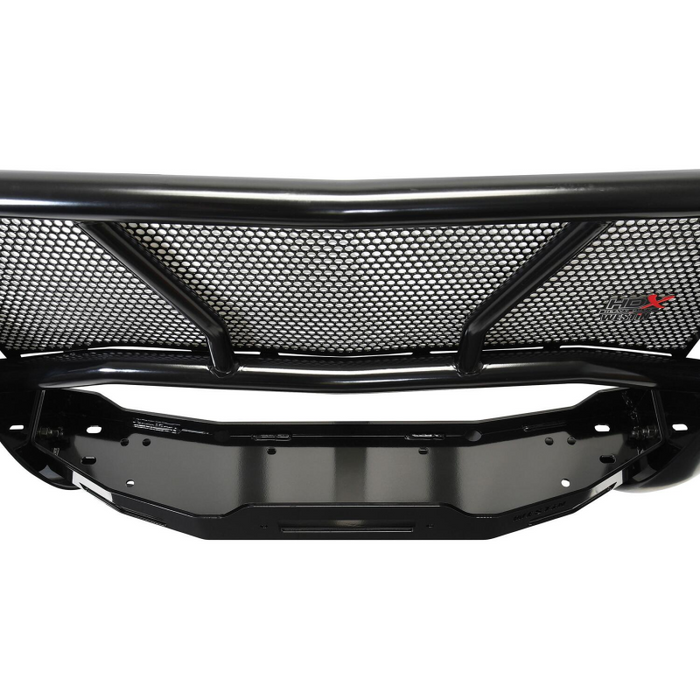 Westin HDX 1-Piece Winch Mount Grille Guard Black Steel Model 57-94065