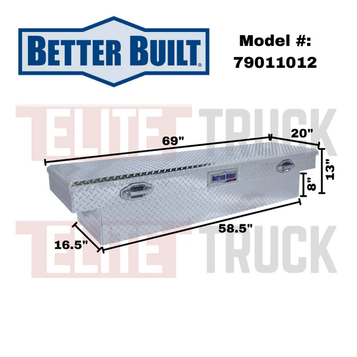 Better Built 69" Bright Aluminum Crossover Tool Box Model 79011012