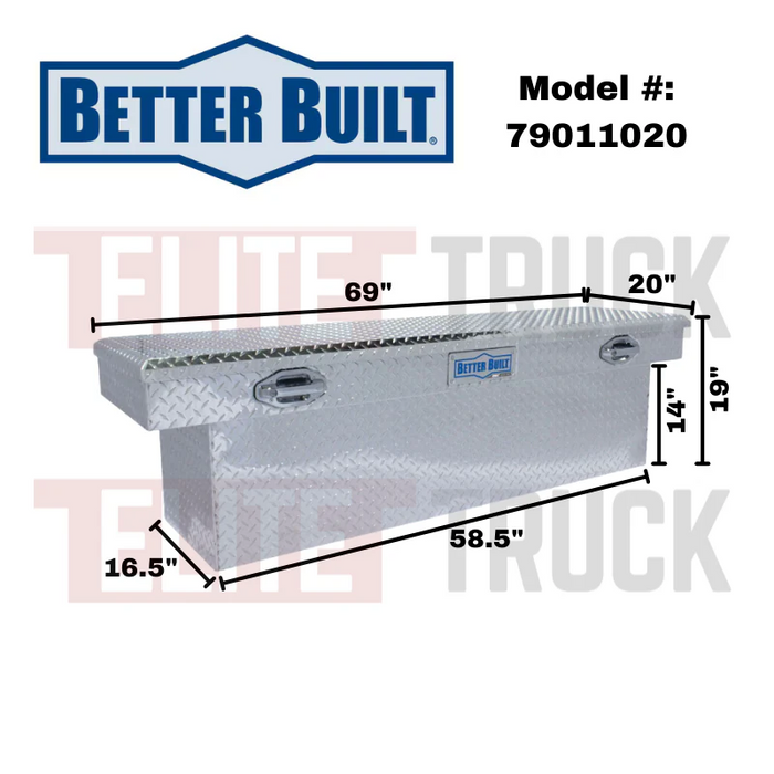 Better Built 69" Bright Aluminum Special Edition Crown Series Deep Cro