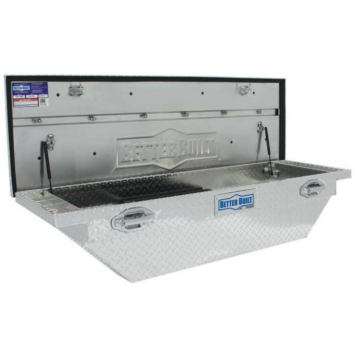 Better Built 63" Bright Aluminum Low Profile Wedge Crossover Tool Box Model 79011056