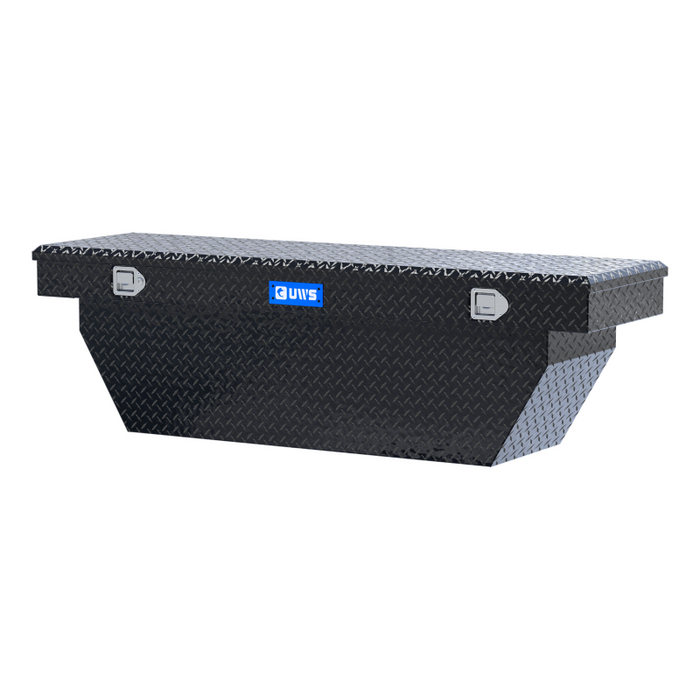UWS 69" Deep Angled Crossover Truck Tool Box Model TBSD-69-A-BLK