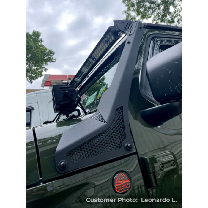 Go Rhino XE Windshield Light Mount for Jeep Wrangler JL/Gladiator JT, fits 50" Light Bar Model 730500T