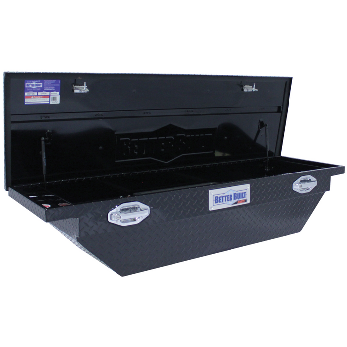 Better Built 63" Gloss Black Aluminum Low Profile Crossover Wedge Tool Box Model 79211057