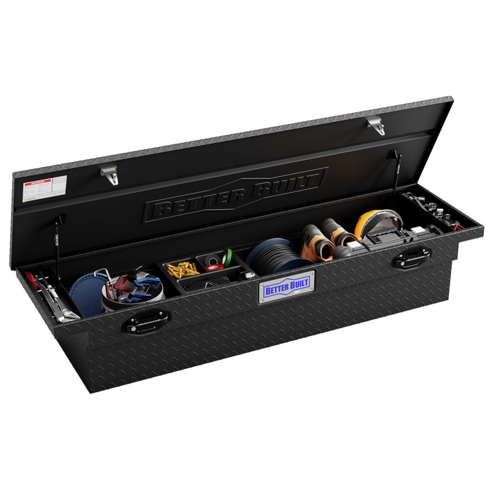 Better Built 69" Matte Black Aluminum Low Profile Crossover Tool Box Model 79211099
