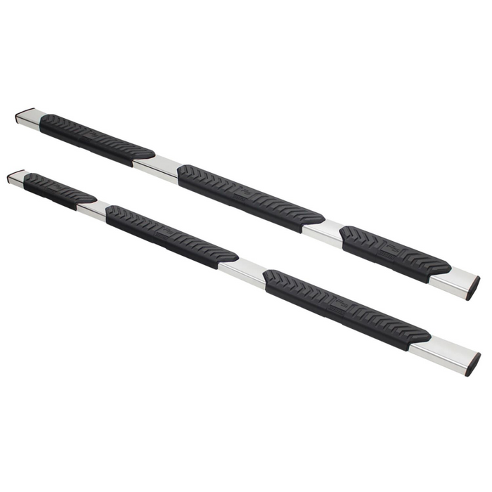 Westin R5 M-Series Wheel to Wheel Step Nerf Bars Polished Stainless Steel 5 in. For Quad Cab Model 28-534730