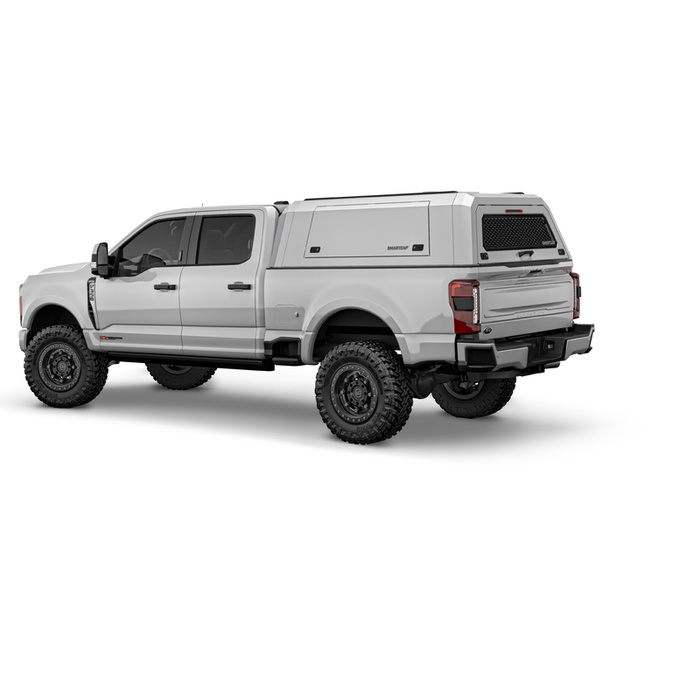 SmartCap OEM White Truck Bed Cap EDGE Commercial Series w/ Vertical Locks Model EC0336-WN