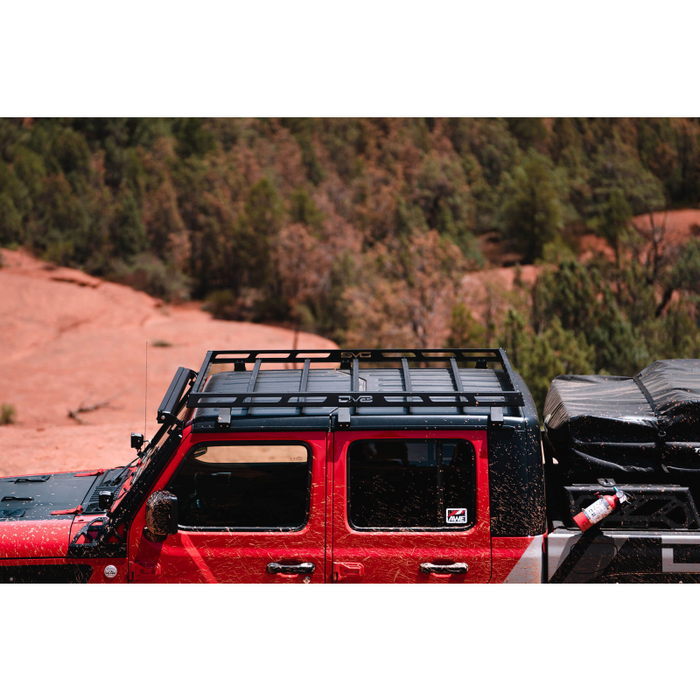 DV8 Offroad 2018-2026 Jeep Gladiator JT ,Wrangler JL 2-Doors Roof Rack Model RRJL-02