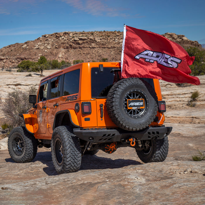 ARIES TrailChaser Jeep Wrangler JK Aluminum Rear Bumper Model 2082036