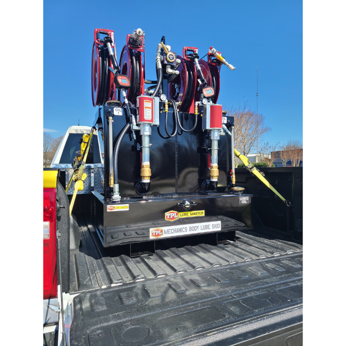 Taylor Pump & Lift 42"W x 36"D x 60"H Dual 50-Gal New Oil & 60-Gal Used Oil Lube Skid Model TPL 236-983