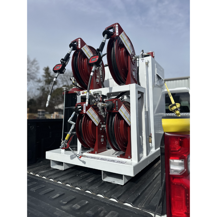 Taylor Pump & Lift 42"W x 48"D x 60"H Dual 50-Gal New Oil With 60-Gal Used Oil, & 120lb Grease Lube Skid Model TPL 236-984