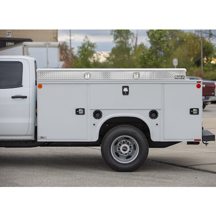 Buyers Products Top Mount Service Body Box 108x20 Heavy-Duty Diamond Tread Aluminum Model 1709614
