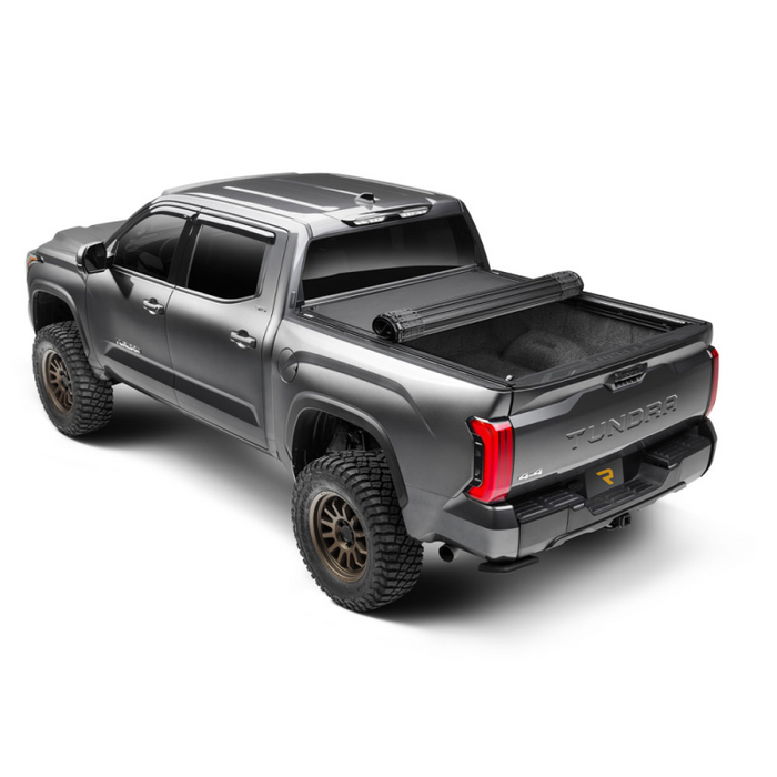 Bak Industries Revolver X4ts Hard Rolling Truck Bed Cover - 2007-2021 Toyota Tundra 5' 6" Bed with Deck Rail System without Trail Special Edition Storage Boxes Model 80409TRK