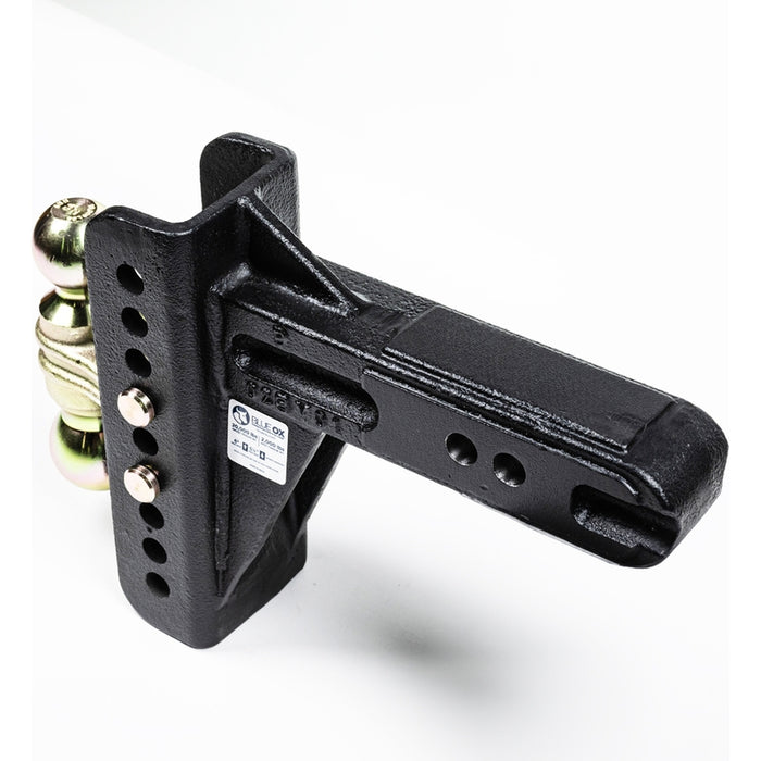 Blue Ox ADJ. BALL MOUNT,2-1/2" RCVR,6" DROP/RISE,2" & 2-5/16" BALL,20K Model BXH20261