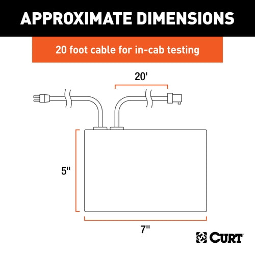 CURT Bench Test Trailer Brake Controller Tester Model 51521