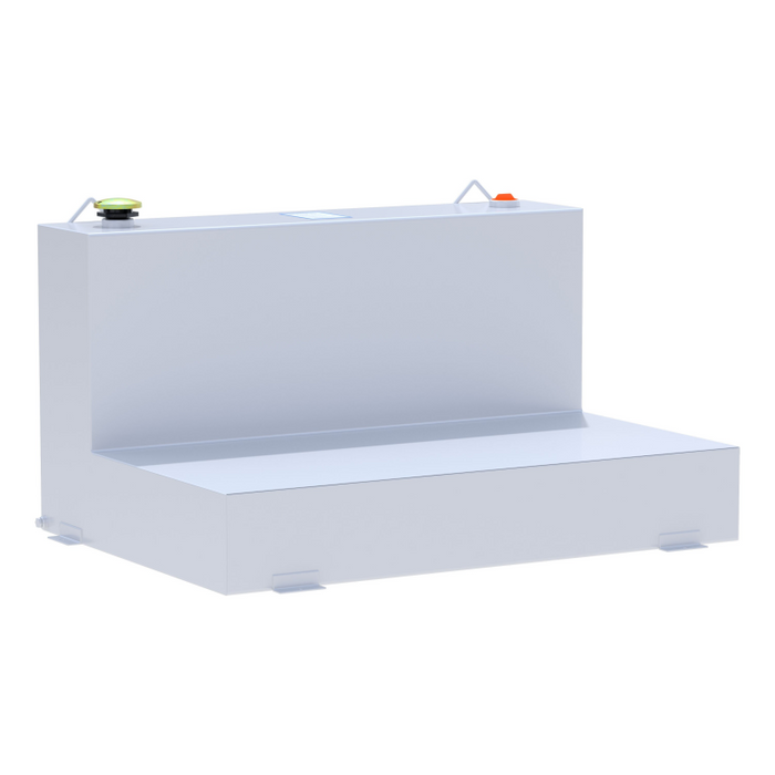UWS White 85-Gallon L-Shape Steel Transfer Tank Model ST-85-L-W
