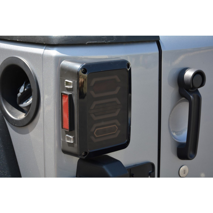 DV8 Offroad 2007-2018 Jeep Wrangler JK JKU Led Tail Lights Model TLJK-02