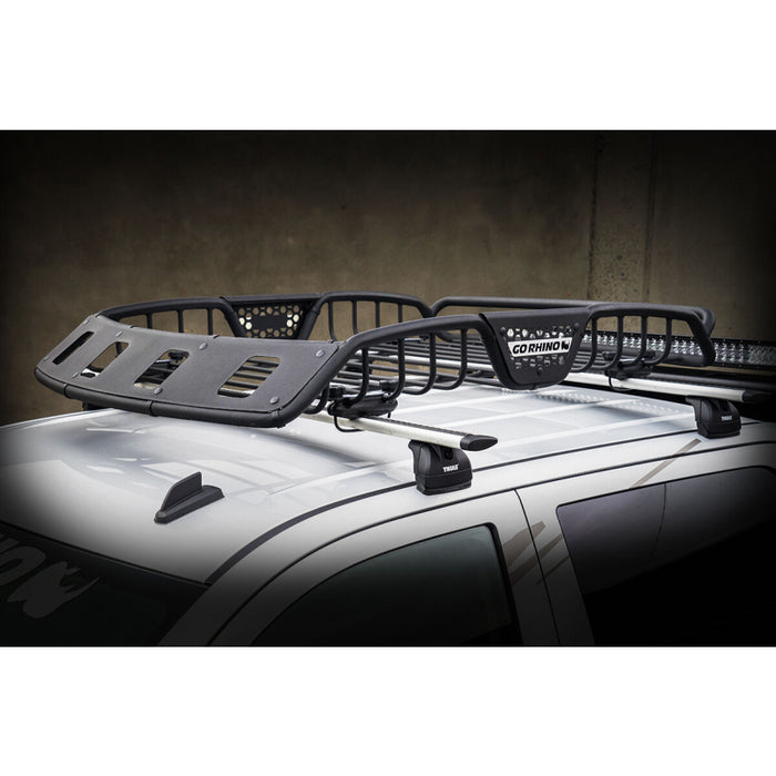 Go Rhino SR40 Tubular Steel Roof Rack With 4x Light Mount Openings 60" Long Model 59047T