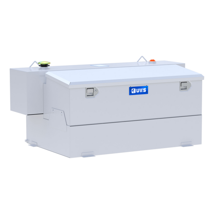 UWS White Hammerhead-Style 100-Gallon Steel-Aluminum Combo Transfer Tank Model ST-100HH-CB-W