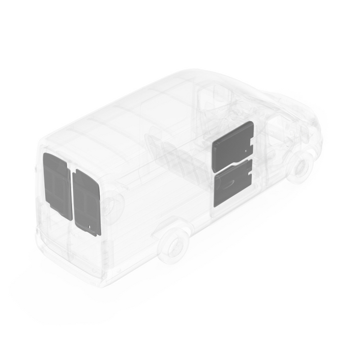 LEGEND DuraTherm Door Liner Rear Doors Only Ford Transit Crew Van (all WB lengths) HR - White Model 70C3-114-2614HR