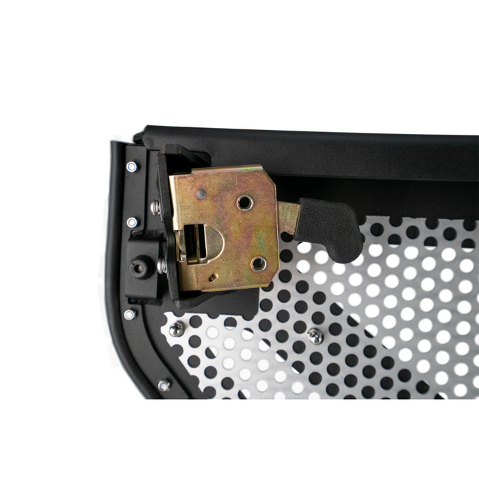 DV8 Offroad 2018-2025 Jeep Gladiator JT WranglerJLU Rear Half-Doors With Alum Mesh Model HDJL-01R