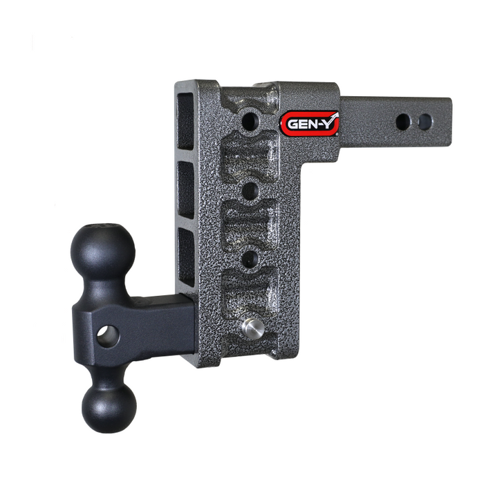 GEN-Y MEGA-DUTY 2" Shank 7.5" Drop 1.5K TW 10K Hitch & GH-031 Dual-Ball Model GH-314