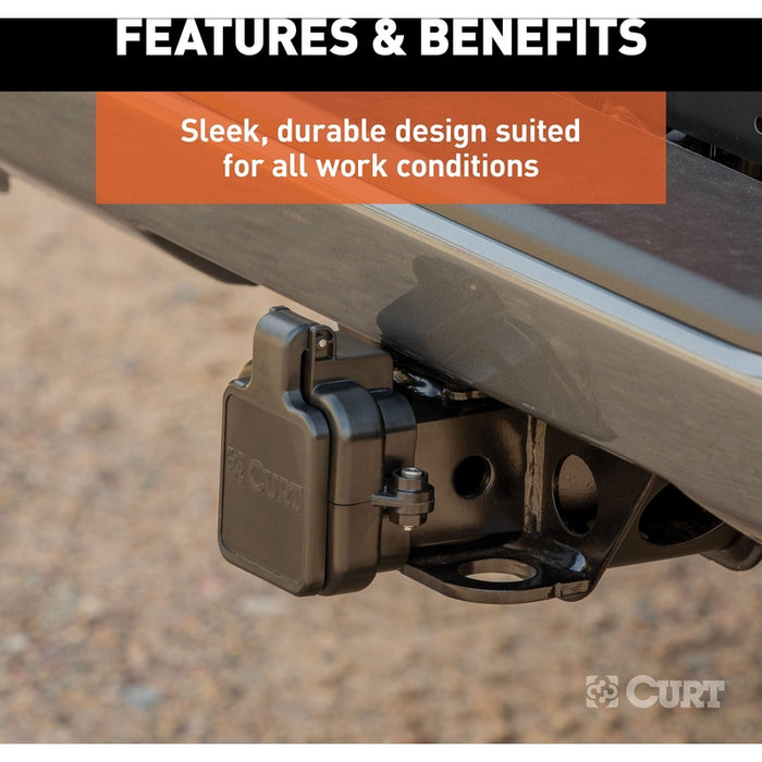 CURT Protective Tailgate Sensor with 2" Hitch Cap, Fits Select Cherolet Multi-Flex, GMC MultiPro Model 58267