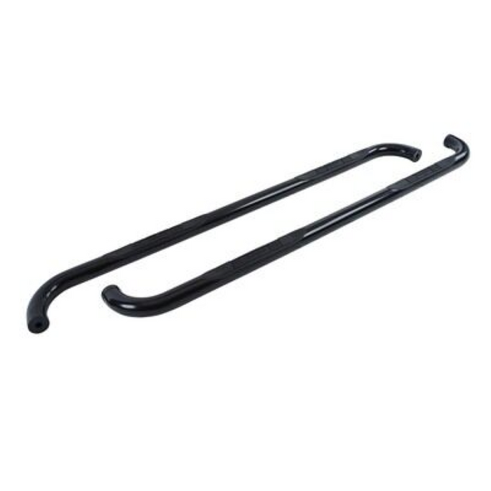 Go Rhino 4000 Series Step Nerf Bars with Mounting Brackets Kit Black Powder Coat Model 4206B