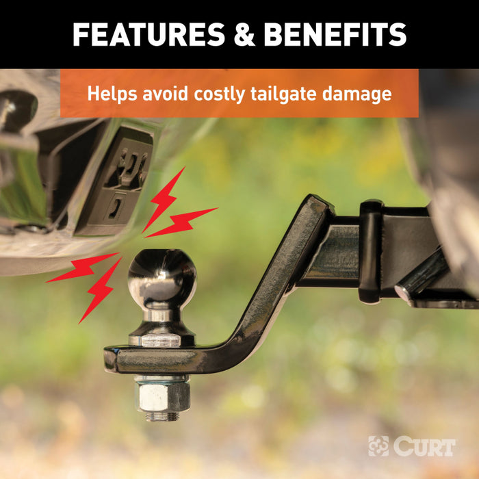 CURT Protective MultiPro / Multi-Flex Tailgate Sensor with 2" Hitch Cap Model 58267