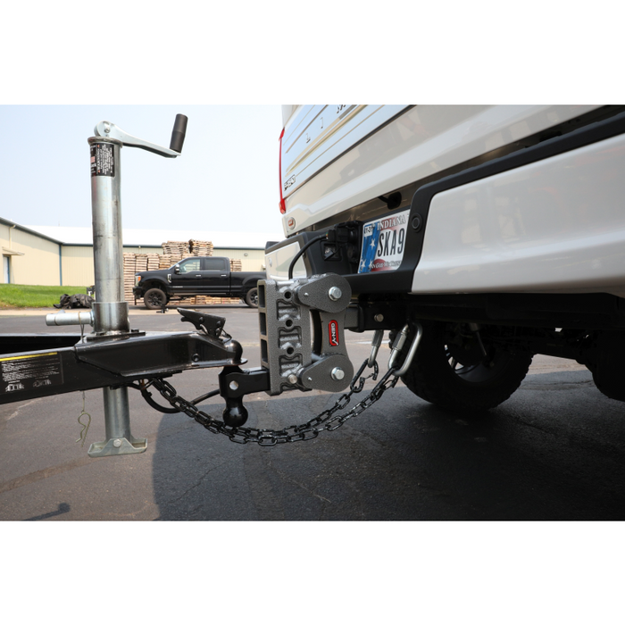 Gen-Y The BOSS TORSION-FLEX 2.5" Rec 15" Drop 2.4K TW 21K Hitch Dual-Ball Pintle Lock Stab Model GH-1524