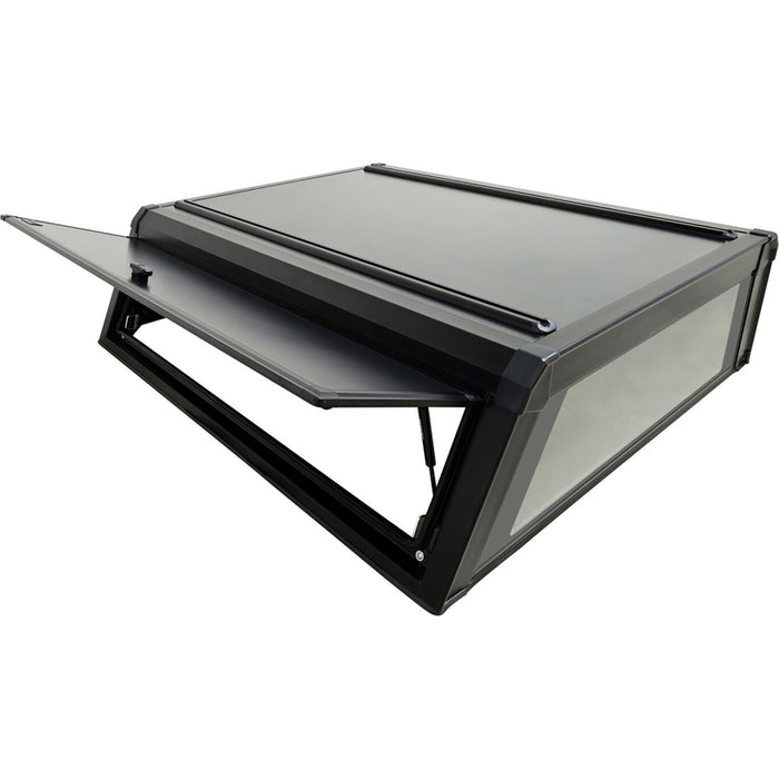 Westin EXP Truck Cap with Solid Front Glass Matte Black Model 16-15505
