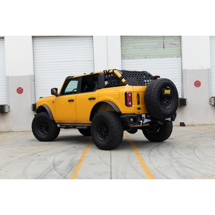 Smittybilt C-RES2 HD Cargo Restraint System - 2" Black Diamond Web (21+ Bronco 4DR) Model 591135