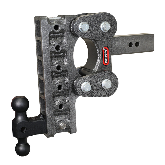 GEN-Y The BOSS TORSION-FLEX 2.5" Shank 10" Drop 1.7K TW 16K Hitch & GH-051 Dual-Ball Model GH-1116