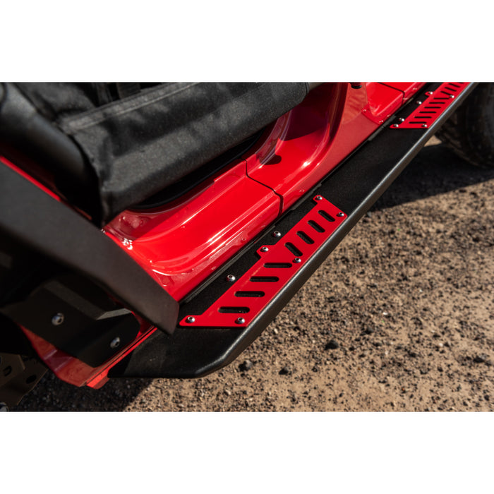 Bodyguard Rock Sliders With Body Cladding 4 Door Texture Black Powder Coat Model 22280T