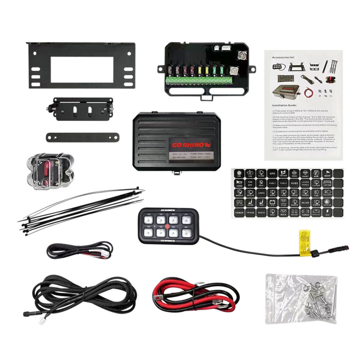 Go Rhino RGB/Bluetooth 8-Channel Light Switch Controller with RF Control Model 758CHSCRRF