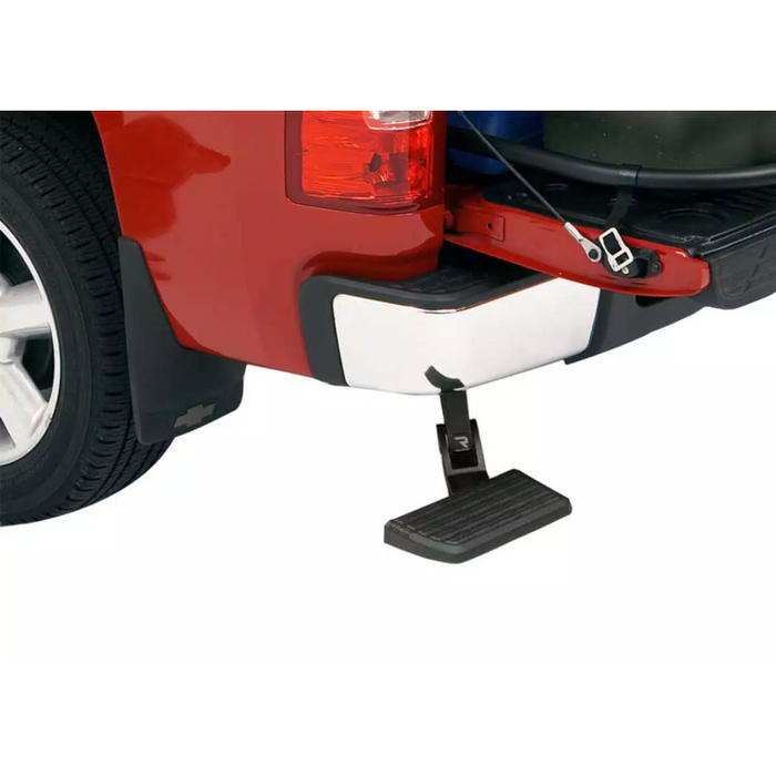 AMP Research Bedstep Flip Down Bumper Bed Step Model 75312-01A