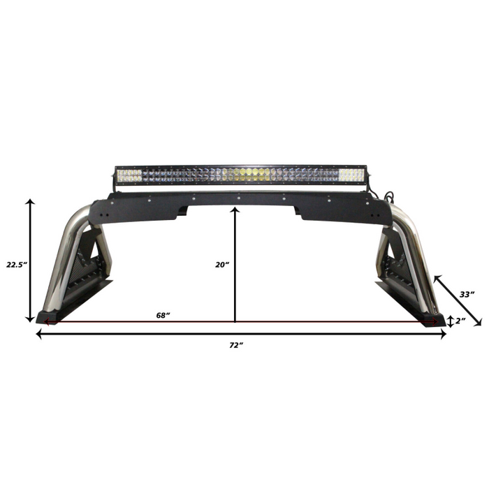 Go Rhino Sport Bar 2.0 with Power Actuated Retractable Light Mount Model 911600T
