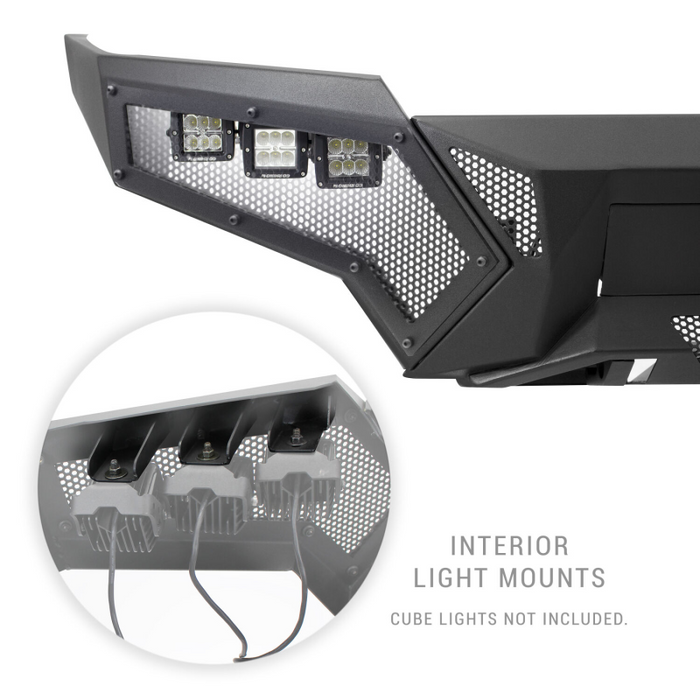Go Rhino Element Front Bumper with Fixed Light Bar Mount Model 34183T