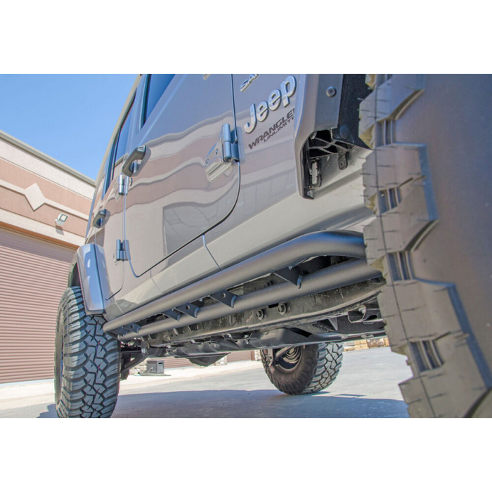 N-Fab RKR Rails For Select 20-24 Gladiator JT 4Dr Textured Black Model J194TRKR