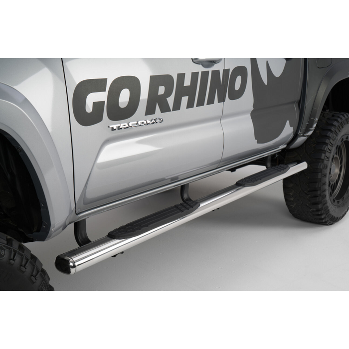 Go Rhino 4" 1000 Series Step Nerf Bars with Mounting Brackets Model 104443587PS