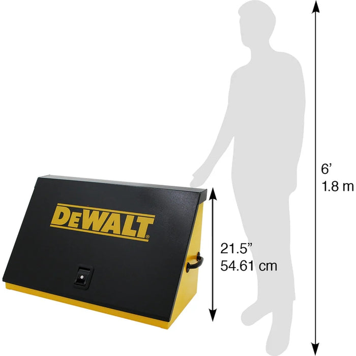 Montezuma 36 x 17 In. Steel Triangle® Toolbox Yellow/Black Top Mount Toolbox DXTB36BY