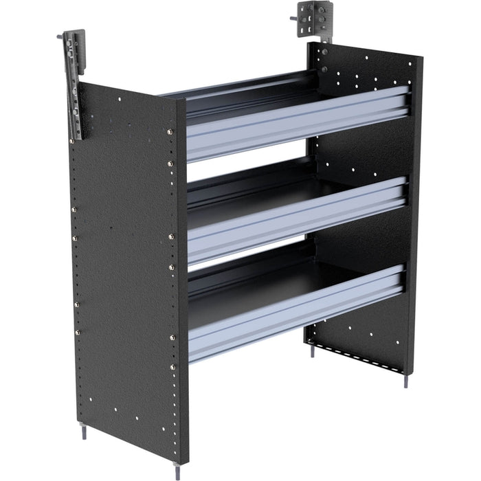 Ranger Design S3 Steel 2 Tray Square Back Van Shelving for Cargo Vans 16"x36"x34" Model S3-RS36-3