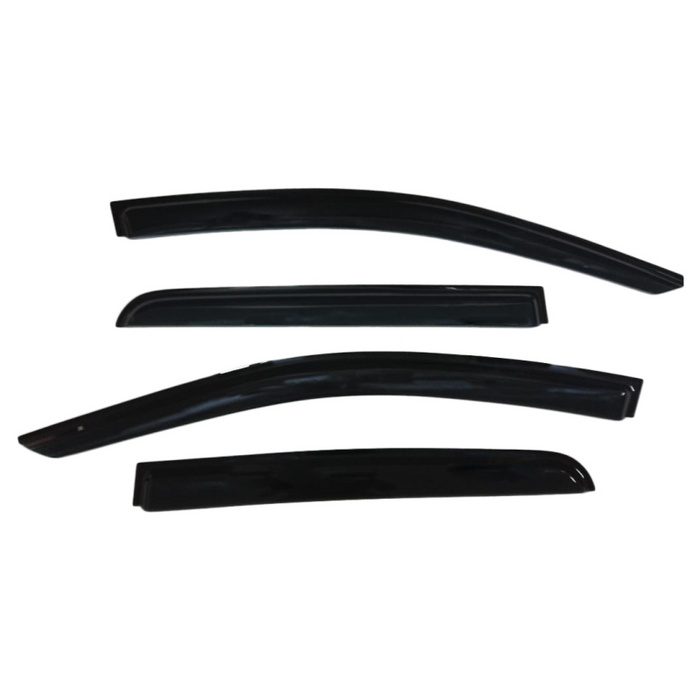 TrailFX Low Profile Side Window Deflector Tape-On Smoke Acrylic Set of 4 Model 4810H