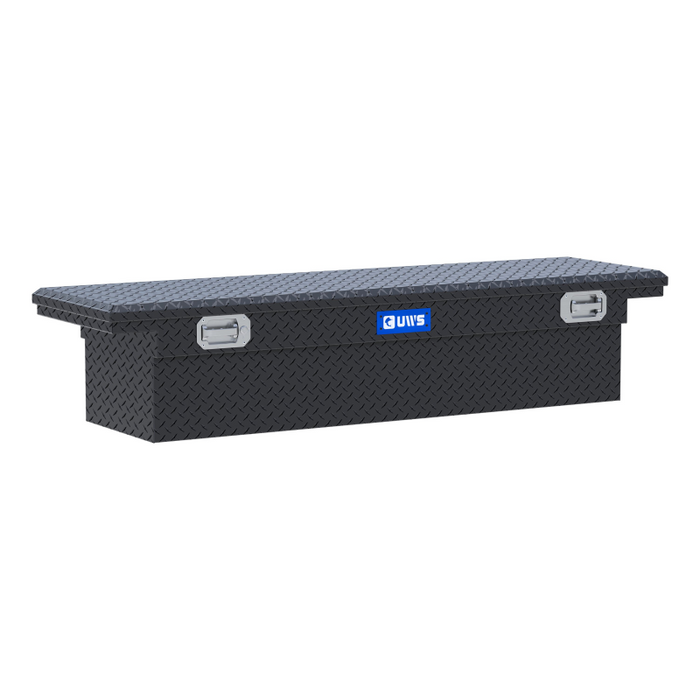 UWS 69" Truck Tool  Box - Low Profile, Pull Handles Model TBS-69-LP-PH-MB