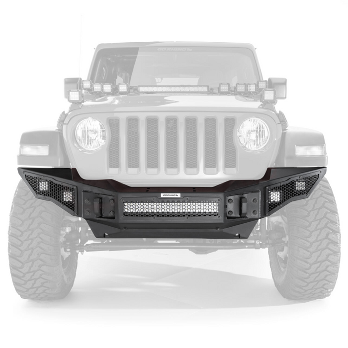 Go Rhino Rockline Winch-Ready Full Width Bumper For Jeep Model 331200T